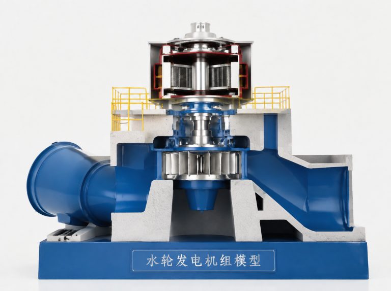 果洛藏族自治州水轮发电机组剖视模型